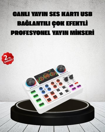 BUĞZ Canlı Yayın ve Karaoke İçin Profesyonel Ses Kartı Bluetooth Destekli