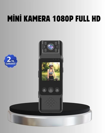 BUĞZ 180° Döner Lensli Mini Kamera 1080P Full HD Hareket Algılama 1200mAh