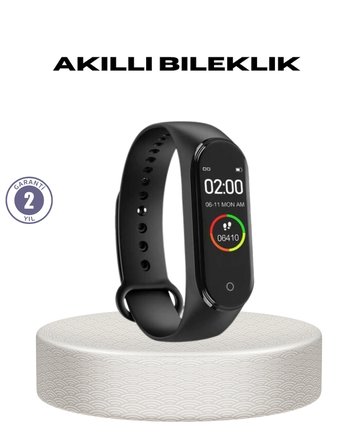 BUĞZ Akıllı Bileklik 0.96 İnç Ekran Kalp Atışlı Kan Basınçlı IP67 Suya Dayanıklı