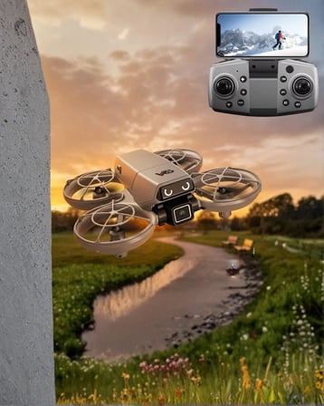 BUĞZ LED Işıklı Mini Drone Kameralı Headless ve APP Destekli