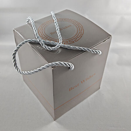 LED li Gümüş Fanus Ayıcık & Solmayan Gül Hediye Kutusu