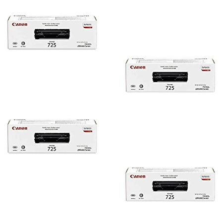 Canon CRG-725 / LBP-6000b Orjinal Toner 4'LÜ Avantaj Paket 