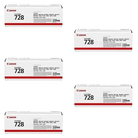 Canon CRG-728 Orjinal Toner 5'Lİ Avantaj Paket