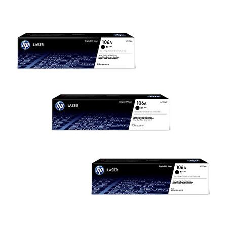 Hp 106A-W1106A / 107a Orjinal Toner 3'LÜ Avantaj Paket 