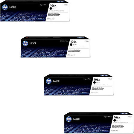 Hp 106A-W1106A / 4ZB78a Orjinal Toner 4'LÜ Avantaj Paket 