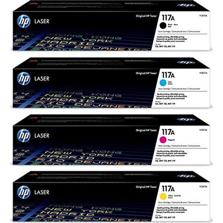 Hp (117A) W2070A/W2071A/W2072A/W2073A Orjinal Toner Takımı