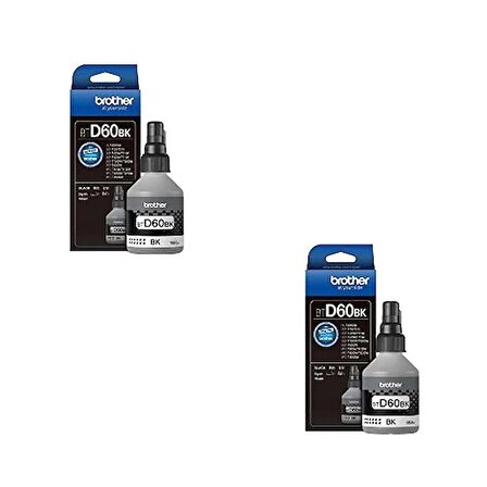 Brother BT-D60BK Siyah Orjinal Mürekkep 2'Lİ Avantaj Paket