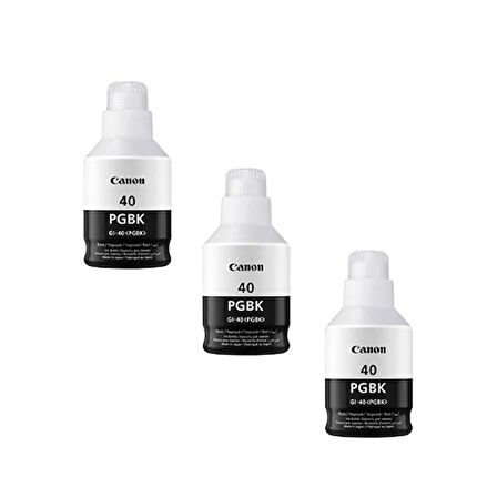 Canon GI-40 / G7040 Siyah Orjinal Mürekkep 3'LÜ Avantaj Paket 