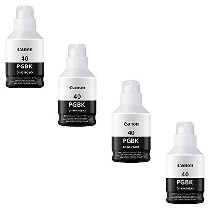 Canon GI-40 / G7040 Siyah Orjinal Mürekkep 4'LÜ Avantaj Paket 