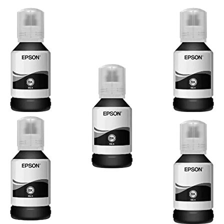 Epson 110 / M1120 Siyah Orjinal Mürekkep 5'Lİ Avantaj Paket 
