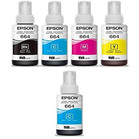 Epson T664 / ET-2600 Orjinal Mürekkep Takımı +1 Mavi Hediyeli 