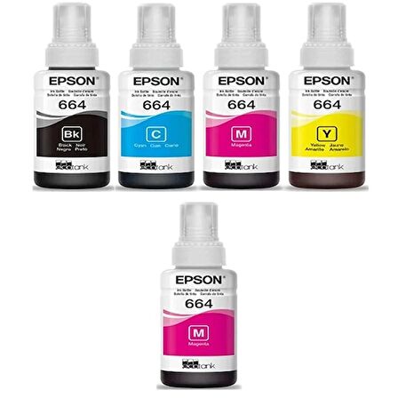 Epson T664 / L565 Orjinal Mürekkep Takımı +1 Kırmızı Hediyeli 