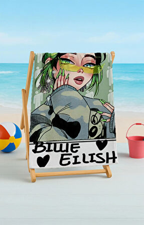 Billie Eilish Plaj Havlusu – Tarzını Plaja Taşı