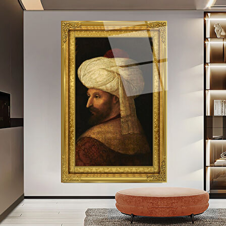 Fatih Sultan Mehmet Cam Tablo | Hediyelik, Dekoratif, Ofis, Mutfak 
