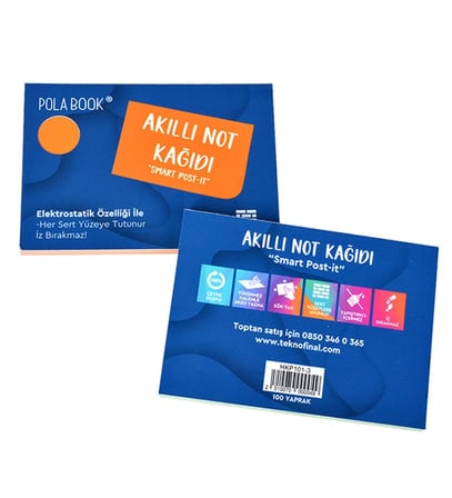 BK Gift Elektrostatik Akıllı Not Kağıtları 7x10cm - 100 Sayfa(8 Farklı Renk Seçeneği)