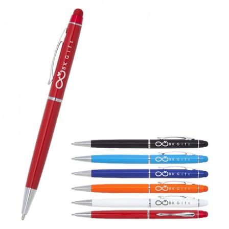 BK Gift Promosyon 1022 Metal Tükenmez Touchpen Kalem – Lazer Baskılı Logolu Promosyon Kalem