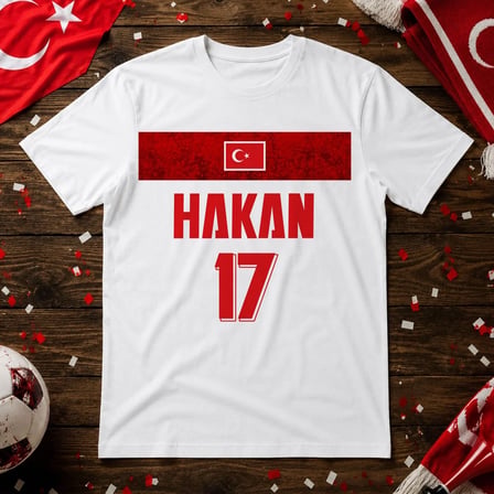 BK Gift Kişiye Özel Türkiye Taraftar Temalı 2026 Dünya Kupası Tasarımlı Tişört-5, Tek Yürek Milli Takım Ruhu
