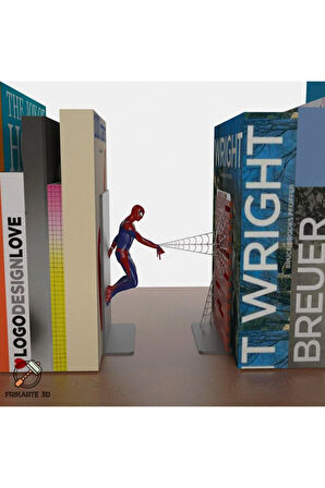 Örümcek Adam Temalı Kitap Tutucu Seti - 3D Baskı Sanatı