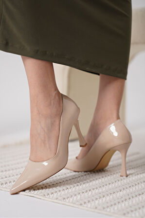 Blade Premium Nude Rugan Kadın Stiletto