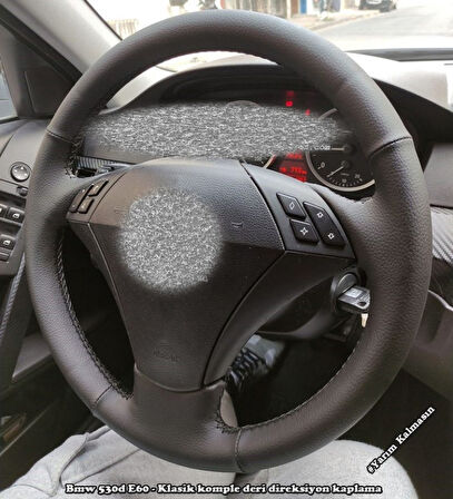 Bmw 5.30D E60 Araca Özel Deri Direksiyon Kılıfı