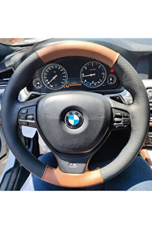 Bmw F10 5-7 Serisi Araca Özel Deri Direksiyon Kılıfı