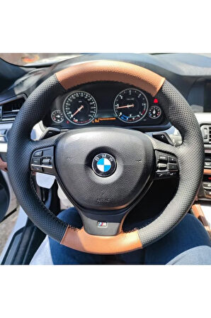 Bmw F10 5-7 Serisi Araca Özel Deri Direksiyon Kılıfı