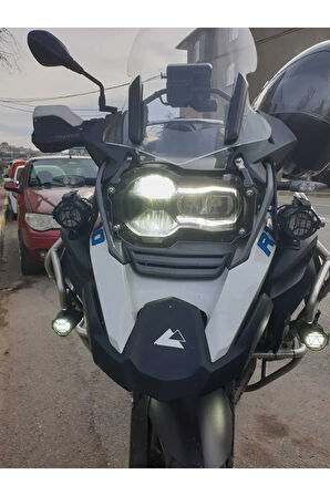 Bmw R1200 1250 GS Ön cam 2013 2024 Model Yılı Far Koruma Camı Siyah Renk 4mm