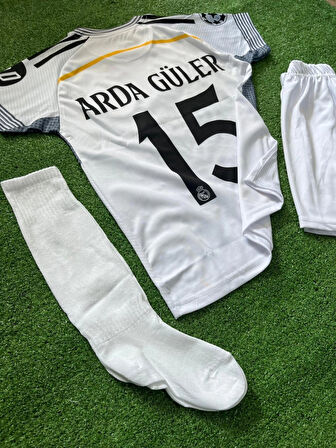 Arda. Güler Real. Madrid. 15 Numara Çocuk Futbol Forması 3 Parça