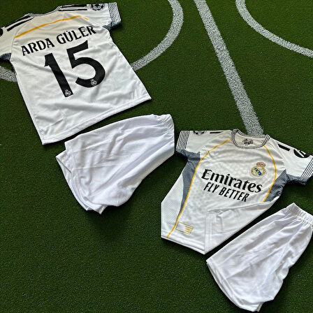 Arda. Güler Real. Madrid. 15 Numara Çocuk Futbol Forması Şortlu 2 Parça