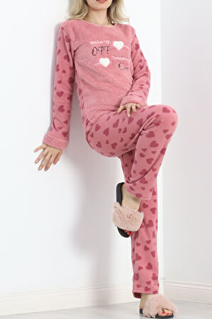 BENSU STORE Polar Pijama Takımı Pembe - 19216.1048.