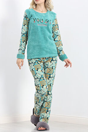 BENSU STORE Polar Pijama Takımı Mint - 19216.1048.