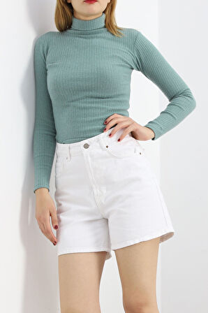 BENSU STORE Balıkçı Yaka Body Mint - 8338.1567.