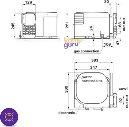 Truma Boiler B10 (Gazlı Su Isıtıcı)
