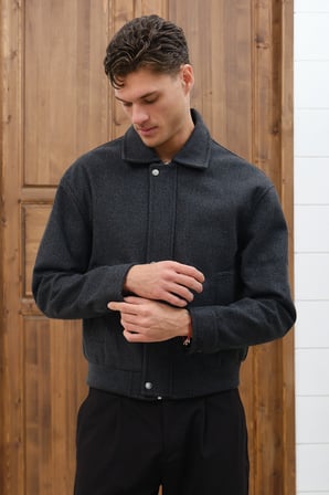 Bomber Basic Kaşe Ceket/Mont