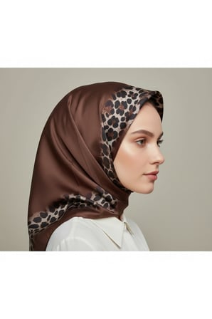 Soft Zarif Leopar Desenli Moda Trend Şal 70 x180