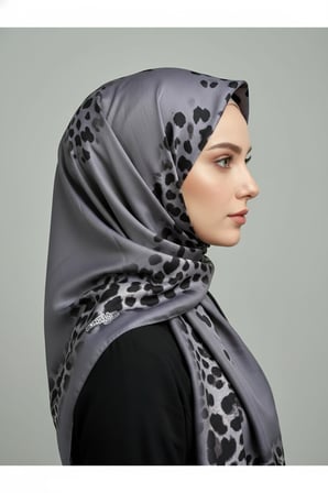 Soft Zarif Leopar Desenli Moda Trend Şal 70 x180