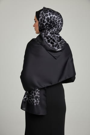 Soft Zarif Leopar Desenli Moda Trend Şal 70 x180