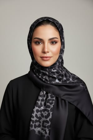 Soft Zarif Leopar Desenli Moda Trend Şal 70 x180