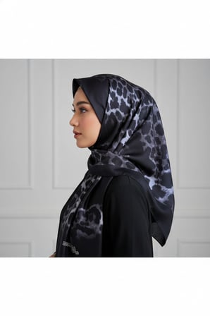 Soft Zarif Leopar Desenli Moda Trend Şal 70 x180