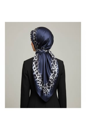 Soft Zarif Leopar Desenli Moda Trend Şal