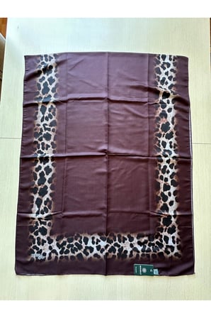 Soft Zarif Leopar Desenli Moda Trend Şal
