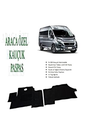 Peugeot Boxer Paspas Kauçuk Araca Özel 2014 Ve Sonrası Siyah