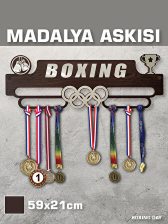 BOKS Sporcu Madalya Askısı M / BOXING Sporcu Ödül Duvar Askılı Madalyalık / Madalya Tutucu