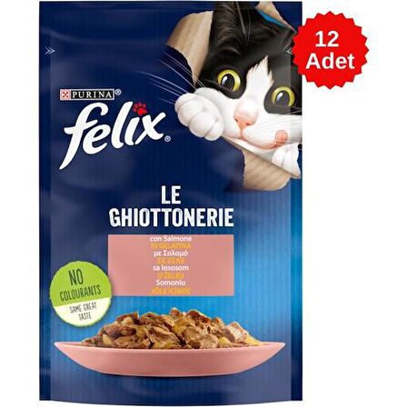 Felix Somonlu Yetişkin Kedi Konservesi 85 Gr x 12 Adet