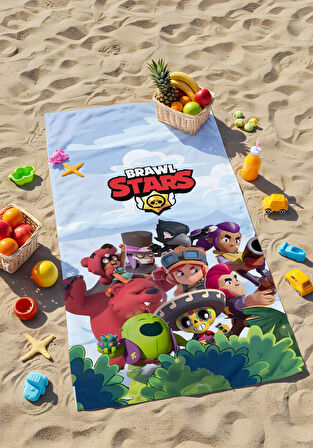 Brawl Stars Plaj Havlusu – Efsanevi Karakterlerle Macera