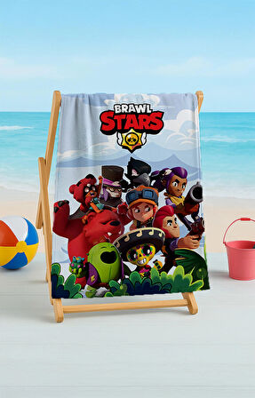 Brawl Stars Plaj Havlusu – Efsanevi Karakterlerle Macera
