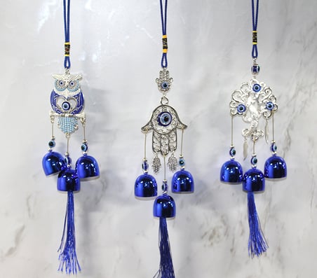Metal Nazar Boncuğu Çan Alk3488
