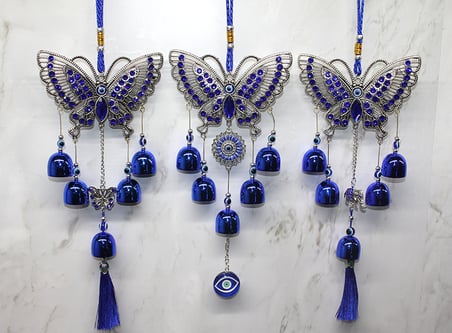 Metal Nazar Boncuğu Çan Alk3489