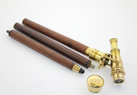 Pirinç Dürbünlü Baston