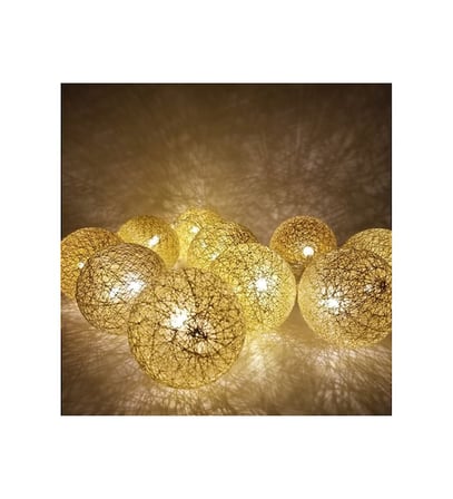 2 Metre 10’lu Top LED Işık - Pilli Gün Işığı Dekoratif Aydınlatma